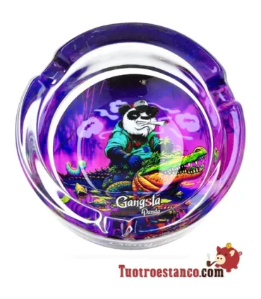 Gangsta PANDA 1 Crystal Ashtray