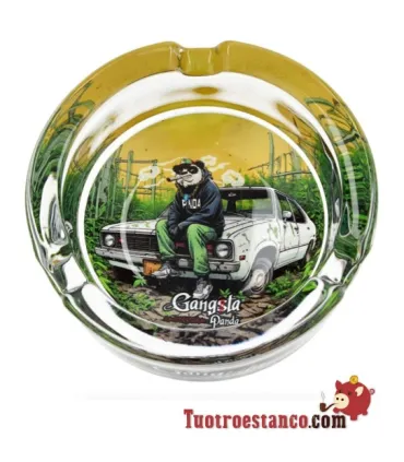 Gangsta PANDA 2 Crystal Ashtray