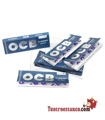 5 x Libritos OCB Azul x-pert  "doblados"