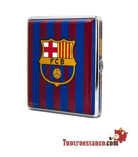 FC Barcelona Caixa de Cigarros de Metal