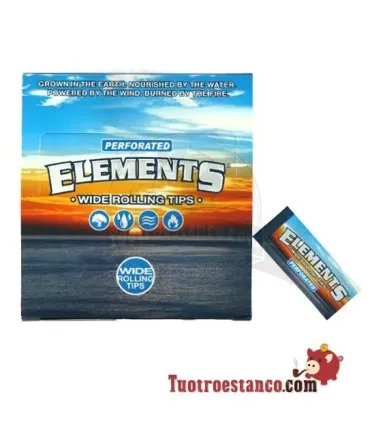 Elements Wide Cardboard Filter Case - 50 tips