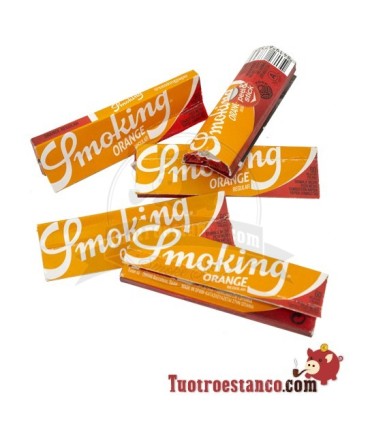 5 x Libritos Smoking Naranja 70mm "doblados"