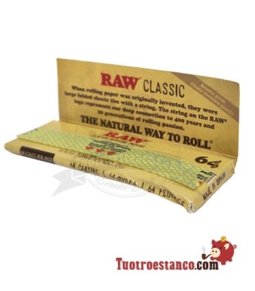 5 x Libritos Raw 1 1/4 de 64 hojas de 78mm "doblados"