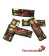 5 x Libritos Raw 1 1/4 Black de 78mm "doblados"