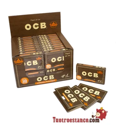 Estuche Papel OCB Virgin 300 corto de 70mm - 40 libritos