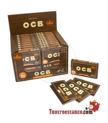 Estuche Papel OCB Virgin 300 de 70mm - 40 libritos