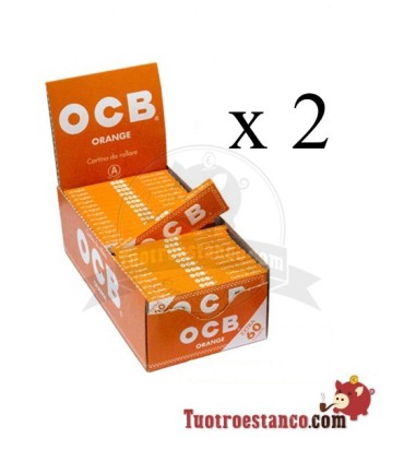 2 Scatole OCB Arancione 70mm - 100 libretti