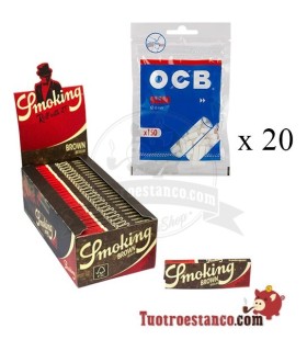 Smoking Brown 70 mm + 20 x OCB-Filter 6 mm