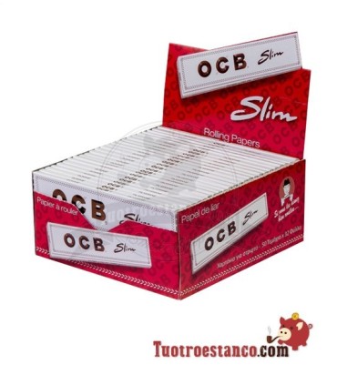 Papel OCB Blanco King Size Slim - 50 libritos