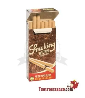 5,7 mm vorgeschnittene Smoking braune Filter 120 Filter