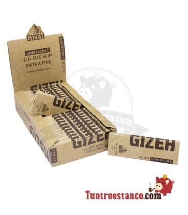 Gizeh Extra Fine Ongebleekte Papieren Doos 78 mm - 25 boekjes