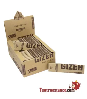 Gizeh King Size Slim Unbleached Case 107 mm – 50 Broschüren