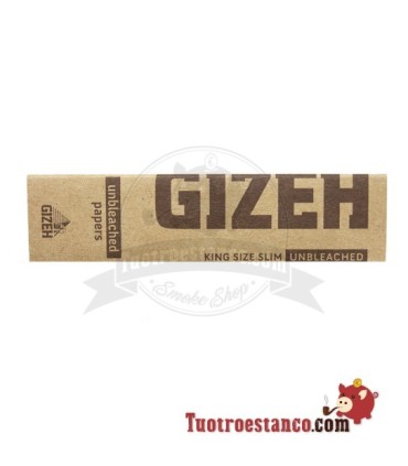 Estuche de Gizeh King Size Slim Unbleached 107 mm - 50 libritos