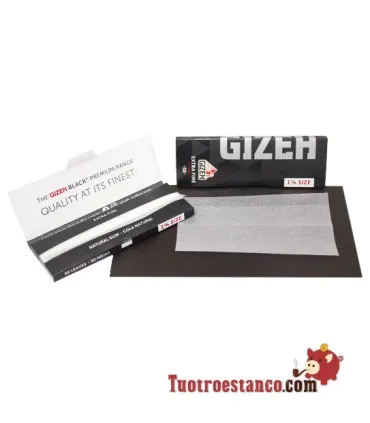 78mm Gizeh zwart extra fijn papier