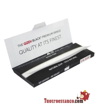 78mm Gizeh Black Extra Fine Paper