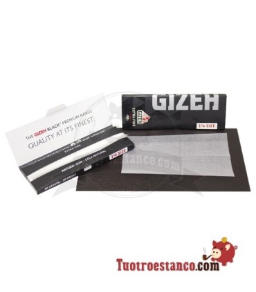 Custodia di carta Gizeh Black Extra Fine 78mm - 25 libretti