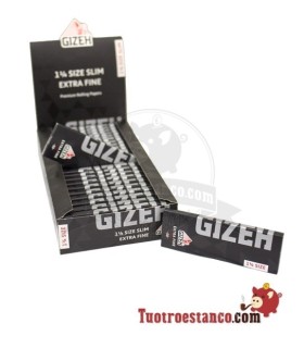 Gizeh Black Extra Fine 78mm Papieren Hoes - 25 Boekjes