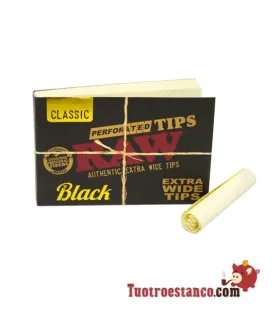 Punte nere grezze Filtri di cartone larghi