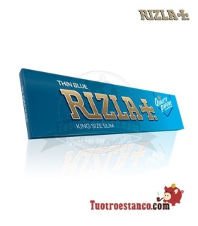 Estuche de Papel Rizla Azul king size slim - 50 libritos