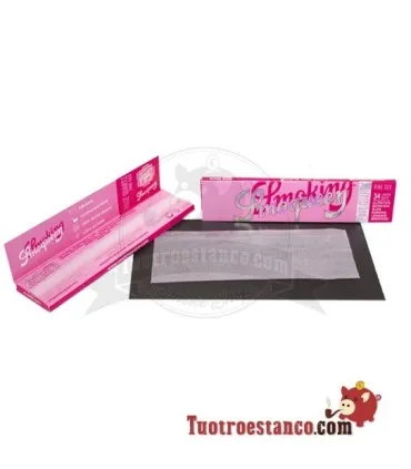 Papier fumant SmoQueen Rose Quartz King taille 110 mm