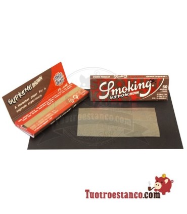 Papel Smoking Supreme Brown 70 mm - 50 libritos