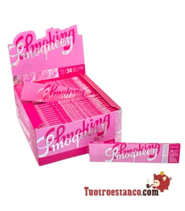 Rauchpapier SmoQueen Rose Quartz King Größe 110 mm - 50 Broschüren