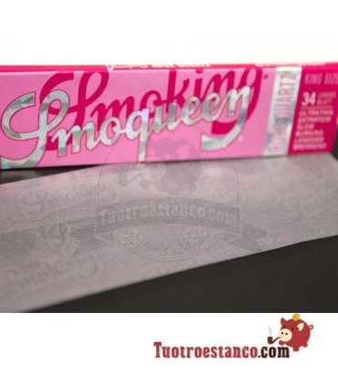 Rookpapier SmoQueen Rose Quartz King maat 110 mm