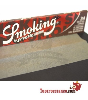 Supreme Brown King Size Tuxedo Paper 110 mm - 50 boekjes