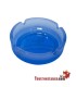 Large colored glass ashtray 10.9 cm