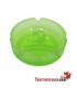 Large colored glass ashtray 10.9 cm