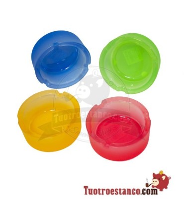 Cenicero de Cristal colores pequeño 8,4 cm