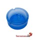 Small colored glass ashtray 8.4 cm