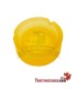 Small colored glass ashtray 8.4 cm