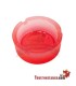 Small colored glass ashtray 8.4 cm