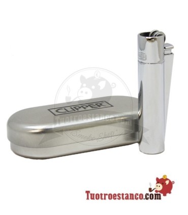 Clipper argento metallico + cassa metallica