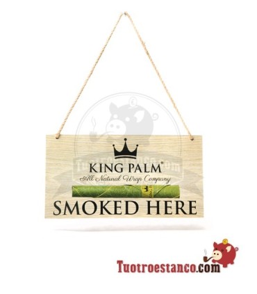 King Palm "Hier gerookt" bord