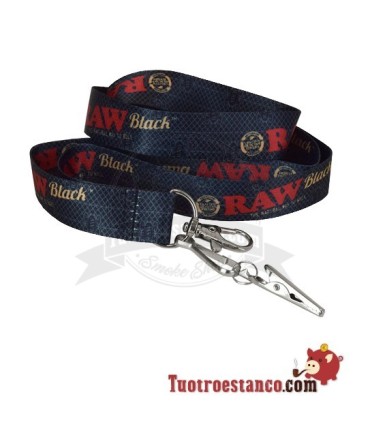 RAW Zwarte Lint Sleutelhanger