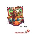 Autocolante Raw Bazil Girl