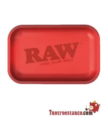 Raw Red Matte metal tray 27.5 x 17.50 cm