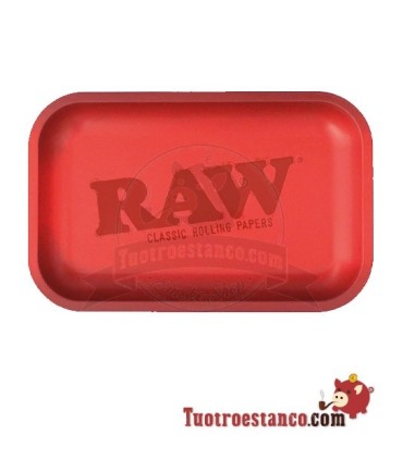 Raw Red Matte metalen tray 27,5 x 17,50 cm