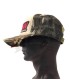 Beige Camouflage Trucker Grille Cap + Raw Poker