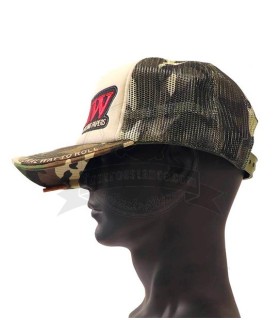 Gorra rejilla Trucker camuflaje Beige + poker Raw