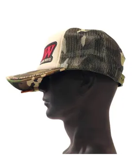 Beige Camouflage Trucker Grille Cap + Raw Poker