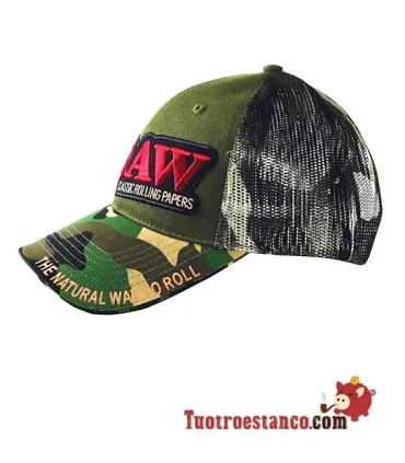 Camouflage Trucker Grille Cap + Raw Poker