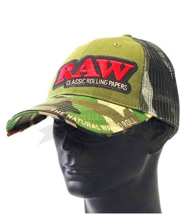 Camouflage Trucker Grille Cap + Raw Poker