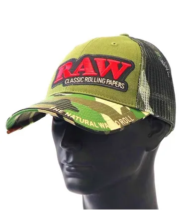 Camouflage Trucker Grille Cap + Raw Poker