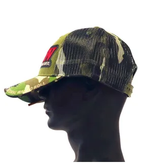 Camouflage Trucker Grille Cap + Raw Poker