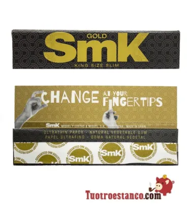 Feuille SMK king taille slim OR