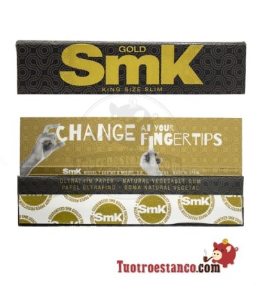 Estuche de Papel SMK king size slim GOLD