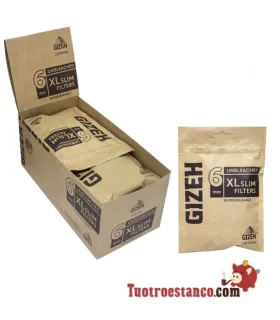 Gizeh 6XL slim Biodegradable Filters Case - 10 Bags